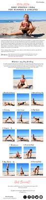 20 Min Total Body Deep Stretch Yoga Routine For Runners And Athletes Free Printable Downloadable Pdf Yoga For Runners Yoga Routine Stretching Exercises