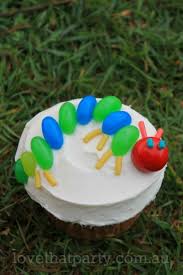 Hungry Caterpillar Inspired Cupcake Super Simple Cupcakes Blog Series Love That Party Heaps Of Easy Birthday Cake Decorating Simple Birthday Cake Kids Cake