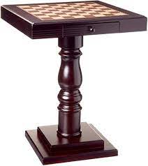 The table saw chess set: Frenchi Home Furnishing Chess Table With Two Working Drawers Amazon De Kuche Haushalt Wohnen