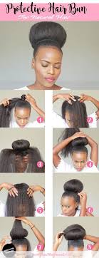 The shorter your hair, the smaller your knots will be (and the more knots you'll end up making.) 10. An Easy To Style Natural Hair Bun Using Braiding Hair For Black Women Bun Hairstyles Natural Hair Styles For Black Women Natural Hair Bun Styles