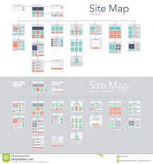 Site Map Stock Vector Image Of Flowchart Presentation 64111437 Wireframe Design Wireframe Site Map