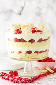 White Chocolate Raspberry Trifle Recipe Easy No Bake Holiday Dessert Recipe In 2021 Raspberry Trifle Trifle Recipe Trifle Recipes Easy
