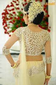 Pin By Janani Subasinghe On Kandyan Brides Bridal Blouse Designs Indian Bride Hairstyle Saree Designs