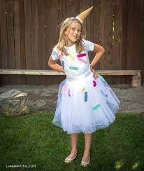 Diy Ice Cream Cone Costume For Halloween Lia Griffith Ice Cream Cone Costume Homemade Costumes For Kids Ice Cream Costume Kids