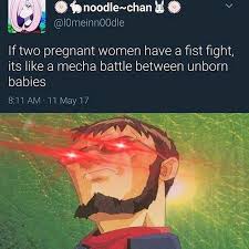 If Two Pregnant Women Have A Fist Fight It S Like A Mech Battle Between Unborn Babies Neon Evangelion Evangelion Neon Genesis Evangelion