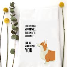 CORGI - TEA TOWEL – Wildwood Landing LLC