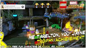 As with any lego game, it can be incredibly buggy trying to earn 100%, especially if you use cheat codes to unlock characters/ . Lego Marvel Superheroes 2 Me Tarelton You Jayne Trophy Achievement Htg Happy Thumbs Gaming