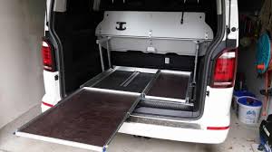 heckauszug nachbau selbstbau anleitung schublade vw t5 134628 vw t5 vw t6 campingbus ausbau