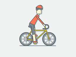 Riding Bike Bike Ride Pattern Art Bicycle Accident