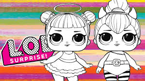Coloriage lol pet page cherry hamster animaux. Coloring Lol Sugar And Lol Spice Lol Surprise Dolls Coloring Page Color With Markers Youtube