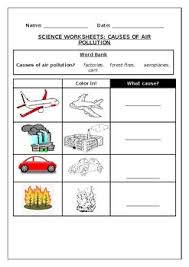 2)they produce sentences and use linkers (as, because, therefore,that 20 recycle worksheets for kindergarten. Pollution Worksheets Teachers Pay Teachers