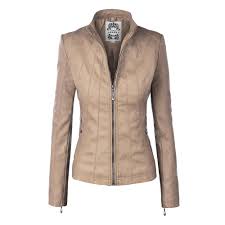 Made By Johnny Mbj Wjc877 Womens Panelled Faux Leather Moto Jacket Xs Khaki Walmart Com Leather Jackets Women Faux Leather Moto Jacket Vegan Leather Jacket