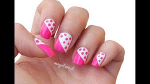 ¡aquí te explicamos cómo debes arraglarte uñas con pinceles y otras herramientas que encontrarás en. Diseno De Unas Facil Con Puntos Paso A Paso Youtube