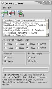 Wav files are uncompressed and lossless, so they tend to be very large, making them impractical for streaming and carrying in portable devices with limited storage. Mp3 Wav Mp3 To Wav Converter Convert Mp3 To Wav Mp3 Wav Converter Software