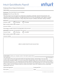 Follow the process for void check entry into quickbooks which are already recorded ,delete or voided check journal entry for help dial ☎ quickbooks accounting software allows the users to void the checks in quickbooks application. Free Intuit Quickbooks Payroll Direct Deposit Form Pdf Eforms