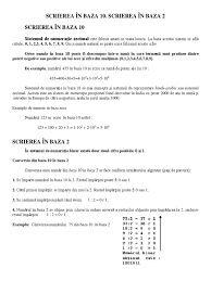 Baza 10 in baza 2. Baza 10 Si Baza 2 Pdf