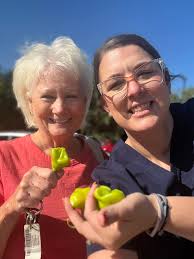 Check out the first watermelon harvest from the Stonecreek community  garden! All are welcome 🍉