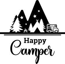 Download Camping Is My Happy Place Camper Svg Cut Files Free Svg Files