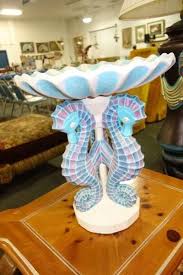 Another cartoon with your favorite birds. Seahorse Bird Bath 1962 Concrete Manufacturing Live And Online Auctions On Hibid Com