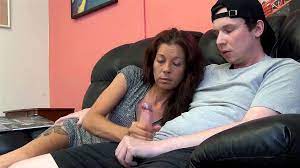 Watch Stepmom gives son handjob while watching porn - Mom Son, Watching Porn,  Faith Anderson Porn - SpankBang