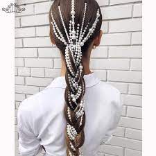 Having long hair is the most wonderful and annoying thing ever, all at the same time.. Simulated Pearl Long Tassel Chain Bridal Wedding Hair Accessories Hair Clip Women Party Wedding Accessories Hair Jewelry Hair Jewelry Aliexpress