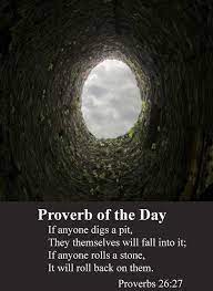 Living For God: The Boomerang Effect | Bible Proverbs, Proverbs 26, Good  Morning Scripture