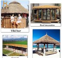 Gazebo Waterproof Artificial Synthetic Plastic Palapa Thatch Waterproof  Thatch Roof Artificial Thatch Roof