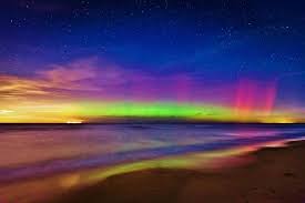 Aurora Over Lake Michigan Taken At The Indiana Dunes This Is A Incredibly Rare Sight For Indiana Usually The N Indiana Travel Indiana Dunes Lake Michigan