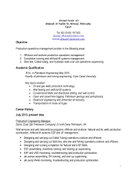 Production manager resume sample inspires you with ideas and examples of what do you put in the objective, skills, responsibilities and duties. Production Manager C V