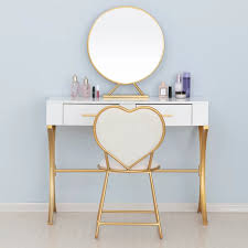 Barclay Vanity Set With Stool And Mirror Vanity Set Vanity Table Set Bedroom Vanity Desk