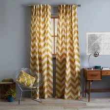 Black And Gold Pattern Curtains Cotton Canvas Zigzag Curtain Maize Home Decor Home Chevron Curtains