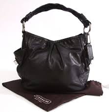 Coach Black And Brown Purse Coach Black Leather Pleated With Side Pockets Parker Hobo Satchel Shoulder Bag Black Leather Handbags Coach Leather Black Leather