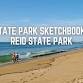 State Park Sketchbook: Reid State Park - Session 1