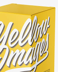 Box With Coffee Capsules Mockup In Box Mockups On Yellow Images Object Mockups
