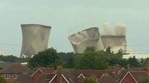 The iconic main 183m high chimney at rugeley power stationcredit: Rugeley Power Station Cooling Towers Demolished Bbc News