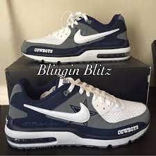 Dallas Cowboys Nike Airmax By Blinginblitz On Etsy Zapatillas Zapatos Dallas