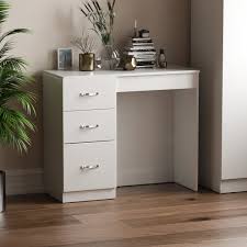 From complete sets to individual items, find the perfect dressing table, mirror and stool for your bedroom. Riano 3 Drawer Dressing Table Makeup Computer Desk On Onbuy