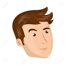 Brown hair, like black, is one of the more subtle hair colors in anime. Avatar Man Face With Brown Hair Cartoon Vector Illustration Royalty Free Cliparts Vectors And Stock Illustration Image 62782321