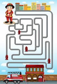 Unable to view event page. Maze Game With Fire Fighter And Station Free Vector Nohat Free For Designer