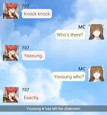 This One Actually Made Me Laugh Out Loud Mystic Messenger Mystic Messenger Comic Mystic Messenger Memes