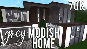 Images about bloxburgbuilder tag on instagram. Roblox Welcome To Bloxburg Grey Modish Home 70k Youtube