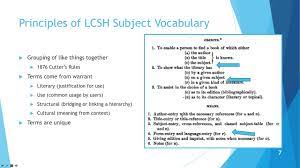 The library of congress uses controlled vocabularies and subject headings to classify bibliographic material. Introduction Lc Subject Headings Part I Youtube