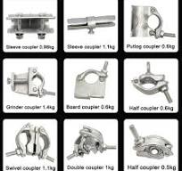 Double and Swivel Forged Scaffold Couplers Galvanized Adjust Scaffolding  Coupler Bs1139 Scaffold Board Coupler