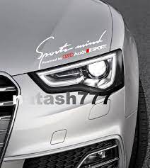 Sports Mind Power By Audi Sport A3 A4 A5 A6 S4 Q5 Q7 Decal Sticker Emblem Logo W Volkswagen Decal Car Decals Stickers Car Decals Vinyl