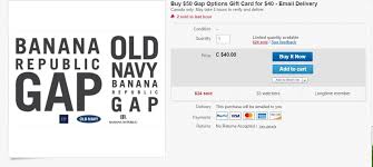 Gift cards └ gift cards & coupons all categories antiques art automotive baby books business & industrial cameras & photo cell phones & accessories clothing, shoes & accessories coins & paper money gap mint gift card red from canada bilingual no value rechargeable ! Calgary Malayali Association Cma Https Www Ebay Ca Itm Buy 50 Gap Options Gift Card For 40 Email Delivery 233814039935 Use Always Paypal To Buy From Ebay Enjoy Facebook