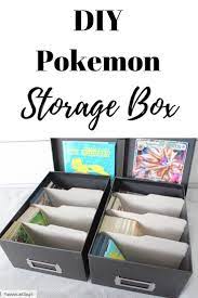 In this video i will show you how to make a case for almost any type of card like yugioh, regular cards etc. Diy Pokemon Storage Box Pokemon Diy Photo Box Storage Trading Card Storage