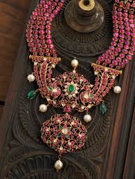 Gemstone Jewellery Indian Jewellery Designs South Jewellery Ruby Jewelry Temple Jewellery Bridal Jewellery Design