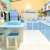 Dekorasi dapur kecil tanpa kabinet. 1