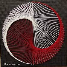 Fadengrafik vorlagen kreativ basteln bilder fadenkunst wand fadenbilder 3d wandkunst geometrische kunst nagel. Negnuja Basteln Sticken