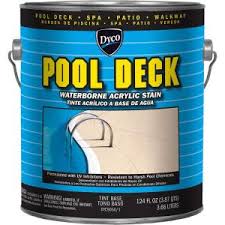 Dyco Paints Pool Deck 1 Gal 9050 Tint Base Low Sheen Waterborne Acrylic Exterior Stain Dyc9050 1 The Home Depot